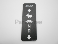 Exmark 109-7232 Motion Control Decal - image 2