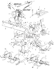 MTD 196-766-000 - MTD Tiller Attachment (1986) Tiller Attachment