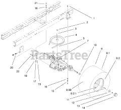 Toro 71220 (14-38 XL) - Toro Lawn Tractor (SN: 099000001 - 099999999) (1999)