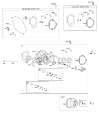 Briggs & Stratton 25T232-0232-01 - Briggs & Stratton Horizontal Engine Cylinder Head, Gasket Sets