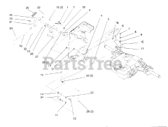 Toro 72062 (264-6) - Toro Yard Tractor (SN: 059000001 - 059000227) (1995) Gear Shift Linkage