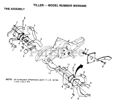Weed Eater WE R500 E - Weed Eater Tiller (1995) TINE