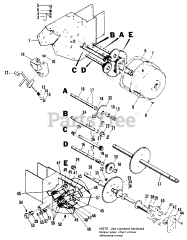 Simplicity 1008 (990796) - Simplicity Sno-Away 28" Snow Thrower, 8hp Transmission Group