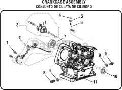 PowerStroke PS 903500 B - PowerStroke 3500 Watt Generator General Assembly - Crankcase Assembly
