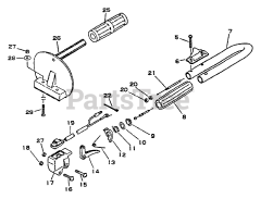 Echo HC-1001 - Echo Hedge Trimmer (SN: 008001 - 017000)