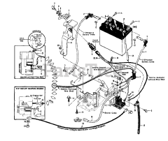 Troy-Bilt 12069 - Troy-Bilt Horse Rear-Tine Tiller (SN: 120690100101 & Above) ELECTRIC START SYSTEM