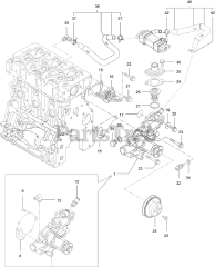 Exmark LZS86TDYM12RW0 - Exmark 144" Lazer Z Diesel Zero-Turn Mower, Yanmar 3TNV86CT (SN: 411294212 - 413950473) (Rev A) (2022)