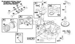 Briggs & Stratton 258707-0125-01 - Briggs & Stratton Vertical Engine Piston Group, Sump Base, Cam