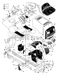 Briggs & Stratton 42560x83A - Briggs & Stratton 42" Lawn Tractor (1997)