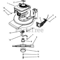 Toro 20907 B - Toro 48cm Rear Bagging Walk-Behind Mower (SN: 049000001 - 049999999) (1994)