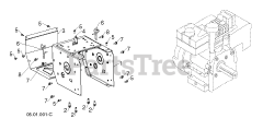 Poulan Pro PR 271 (961920073-01) - Poulan Pro Snow Thrower (2014-05) CHASSIS ENGINE PULLEYS