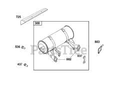 Briggs & Stratton 385447-0342-G1 - Briggs & Stratton Horizontal Engine