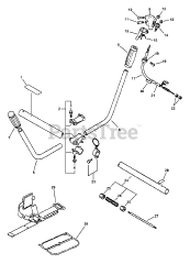 Echo SRM-2110 - Echo String Trimmer (Type 1) Driveshaft, Handles, Throttle, Stop Switch, Harness