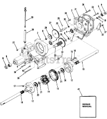 Toro A1-184801 (GT-1848) - Toro Garden Tractor (1982) Transaxle