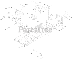 Toro 74777 (MX 6050) - Toro 60" TimeCutter Zero-Turn Mower (SN: 400000000 - 401399999) Frame Assembly