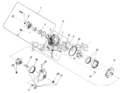 White Outdoor GT-1855 (146-995-190) - White Outdoor 50" Garden Tractor (1986) M11 Hydrostatic Transmission