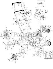 Wizard MTD 3932B88 (118-508C098) - Wizard Walk-Behind Mower (1988) (Western Auto) Parts