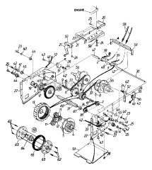 MTD 313-642F000 - MTD Snow Thrower (1993) Shift Rod And Dog Assembly