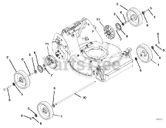 Ariens 911345 (PRO 21 XD) - Ariens 21" Self-Propelled Walk-Behind Mower, Kawasaki (SN: 000101 & Above)