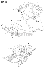 Husqvarna PT 26 D - Husqvarna Swedish Riding Mower (Original) CHASSIS &amp; ENCLOSURES
