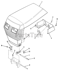 Toro A1-184801 (GT-1848) - Toro Garden Tractor (1982) Sheet Metal And Covers
