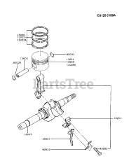 Kawasaki FA130D-AS20 - Kawasaki Engine PISTON/CRANKSHAFT