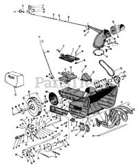 Toro 31210 - Toro 20" Snowhound Snow Thrower Attachment (SN: 008000001 - 008999999) (1968)