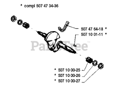 Husqvarna 35 - Husqvarna Chainsaw (1990-06) Crankshaft