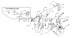 Cub Cadet GT 3204 (14A-671-710) - Cub Cadet Garden Tractor Lower Power Steering