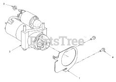 Briggs & Stratton 076131-03 - Briggs & Stratton 35kW Liquid Cooled Home Standby Generator Engine Service Parts - Starter