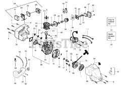 Weed Eater SST - Weed Eater Featherlite String Trimmer Engine Assembly