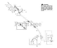 Weed Eater FL 26 C (579178701) - Weed Eater Featherlite String Trimmer (2011-10) HANDLE CONTROLS