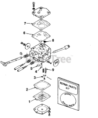 Homelite XL 12 (UT-10456) - Homelite Chainsaw HS-179-B Carburetor