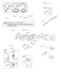 Briggs & Stratton 31Q677-0116-G1 - Briggs & Stratton Vertical Engine CONTROLS, ELECTRIC STARTER, GOVERNOR SPRING, IGNITION