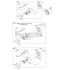 Briggs & Stratton 294447-1046-E2 - Briggs & Stratton Horizontal Engine Electric Starter