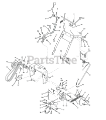Scag SW32-14FS - Scag 32" Walk-Behind Mower, 14hp Kawasaki (SN: N4100001 - N4199999) HANDLE ASSEMBLY