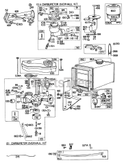 Briggs & Stratton 147702-0129-XX - Briggs & Stratton Vertical Engine Carburetor,Fuel Parts,A/C