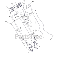 Ariens 911375 (LMSP) - Ariens Razor 21" Self-Propelled Walk-Behind Mower, 175cc Subaru (SN: 055000 & Above) Handlebar And Controls