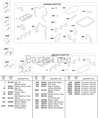 Briggs & Stratton 522447-0106-E2 - Briggs & Stratton Horizontal Engine Engine &amp; Valve Gasket Sets, Terminal Connectors
