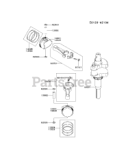 Kawasaki FH680V-AS26 - Kawasaki Engine PISTON/CRANKSHAFT