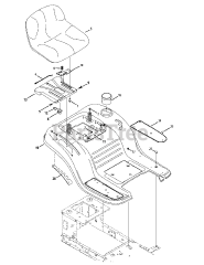 Craftsman 247.203730 (13AD78XS099) - Craftsman T1400 Lawn Tractor (2014