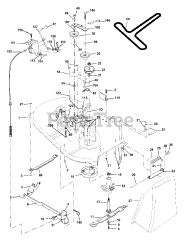 Poulan 259724 - Poulan Lawn Tractor (2001) Mower Deck