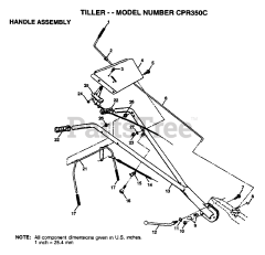 Central Park CP R350 C - Central Park Rear-Tine Tiller