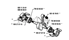 Husqvarna 40 - Husqvarna Chainsaw (1985-09) Crankshaft Assembly