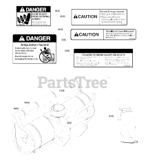 Simplicity 1696425-00 - Simplicity 42" Snow Thrower Attachment Decals Group (991300)