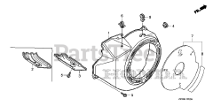 Honda EB3800X AC (EAJC) - Honda Generator, Made in China (SN: EAJC-1000001 - EAJC-9999999) FAN COVER (1)