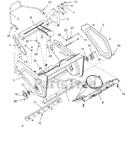 Ariens 938031 (SS 21) - Ariens Path-Pro 21" Single Stage Snow Blower, Ariens AX 208cc (SN: 020000 - 024999)
