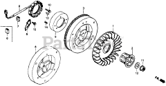 Honda GD320 QAAE (GPB) - Honda Engine, Made in Japan (SN: GPB-1000001 - GPB-1008896) FLYWHEEL