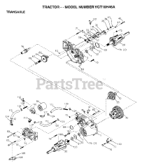 Electrolux/AYP Y GT 18H46 A - Electrolux/AYP Garden Tractor (1997) TRANSAXLE
