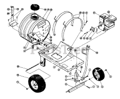 Troy-Bilt 15030 - Troy-Bilt Sprayer IV, 25 Gallon (SN: W005000 & Above) MAIN ASSEMBLY